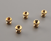 Vintage Guild strap buttons after restoration.